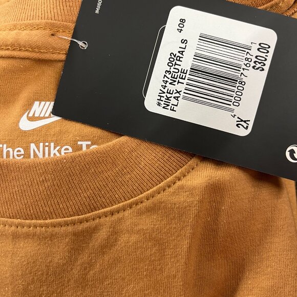 Nike Neutrals Crush Men's T-Shirt Sporting Goods Don't Look Back in Flax Tee 2X - Picture 2 of 2